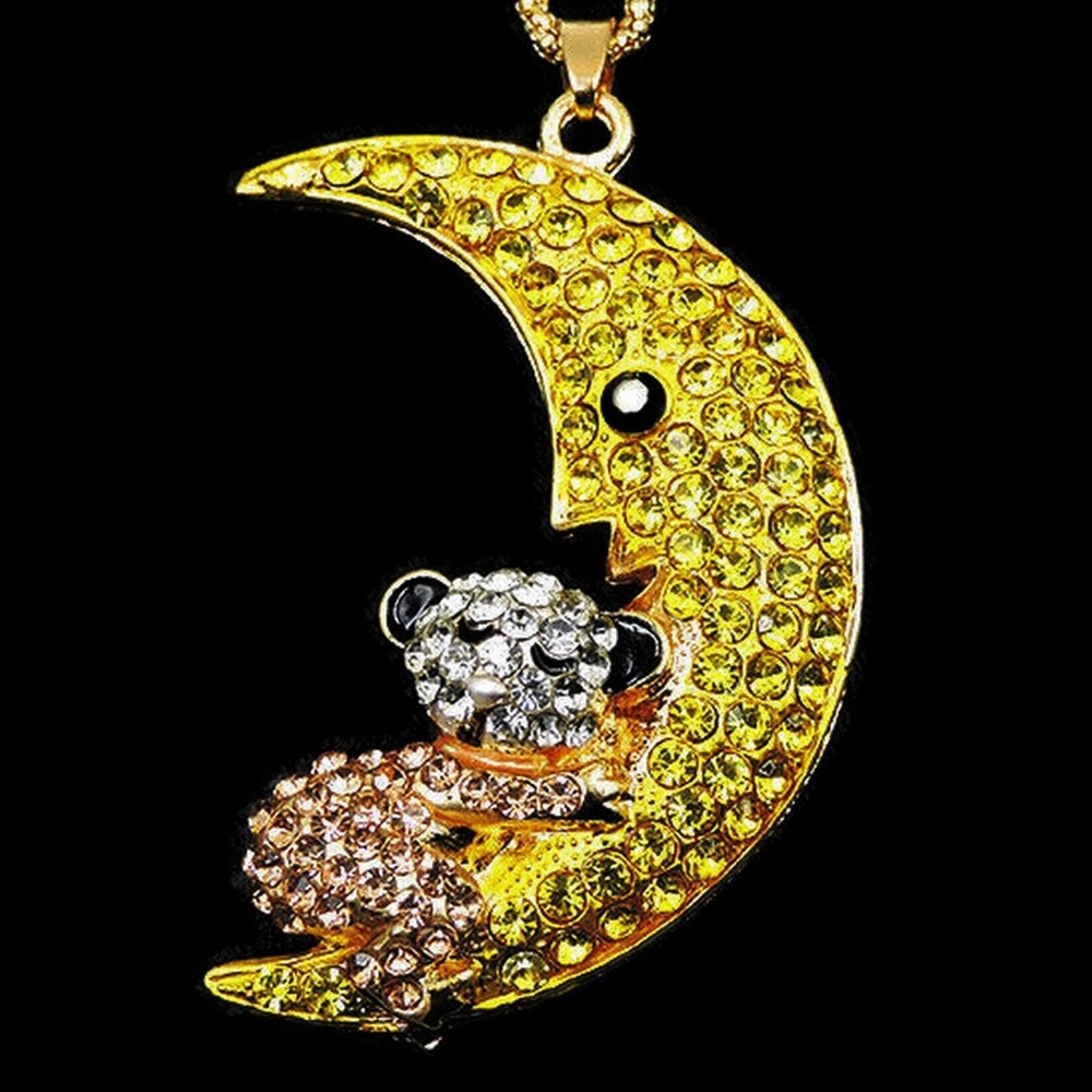 Darling Moon & Teddy Pendant NWT- - Picture 2 of 3